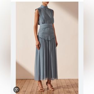 Shona Joy Lauren Dress Size 4 Dusty Blue